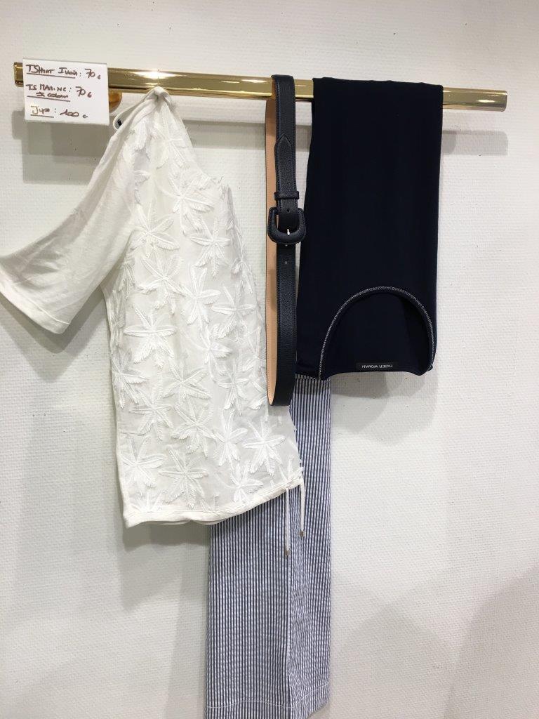 Haut Marque Marilù - Taille XXL - Neuf Avec Étiquettes (Prix D'origine 169€) - Blanc/Crème